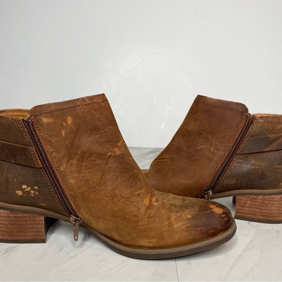 Korks Sonya Brown Leather Bootie 9 1/2 - Picture 6 of 15